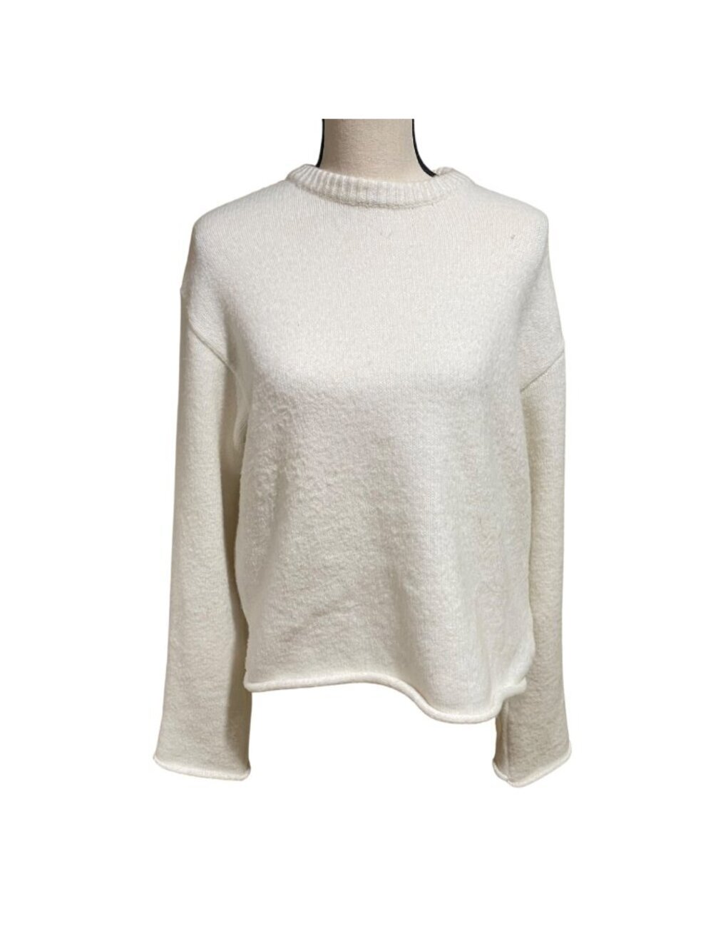 proenza schouler white label merino wool knit distinctive button cuffs
